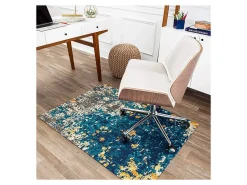 Anji Mountain Bilbao Rug’d Chair Mat, 1/2"H x 40”W x 54”D, Multicolor