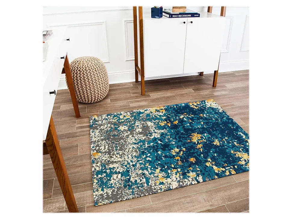 Anji Mountain Bilbao Rug’d Chair Mat, 1/2"H x 40”W x 54”D, Multicolor