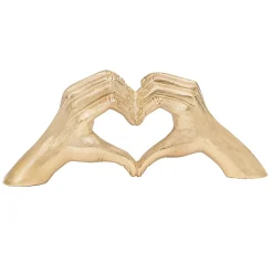 Anji Mountain Large Cast Hand, 2"H x 12-1/2”W x 2”D, Gold