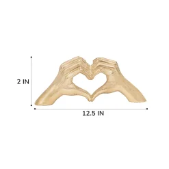 Anji Mountain Large Cast Hand, 2"H x 12-1/2”W x 2”D, Gold