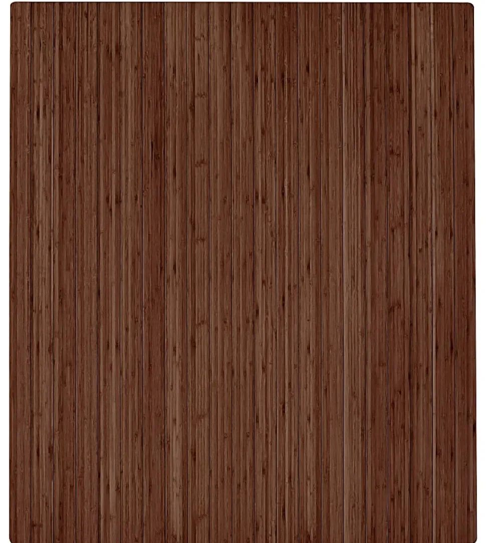 Anji Mountain Roll-Up Chair Mat, Rectangular, 42" x 48", Walnut