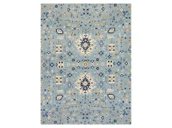 Anji Mountain Tabriz Rug’d Chair Mat, 1/4"H x 40”W x 54”D, Blue/Beige/Gold