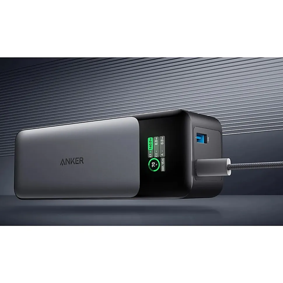 ANKER 737 Power Bank (PowerCore 24K) - For MacBook Pro, Universal, USB Type A Device, USB Type C Device, MacBook Air, iPhone 13, Smartphone, iPad Pro