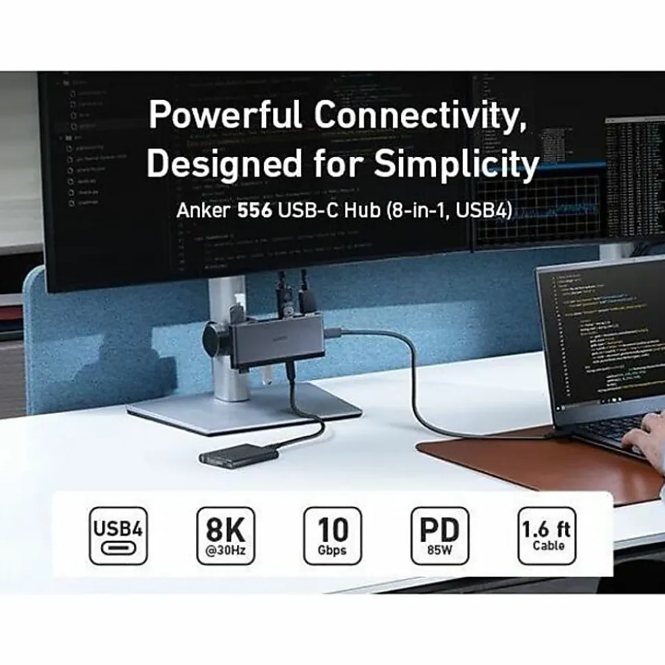 ANKER 556 USB-C Hub For Notebook/Monitor