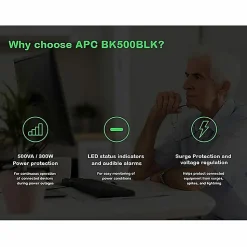 APC Back-UPS CS 500VA Tower UPS