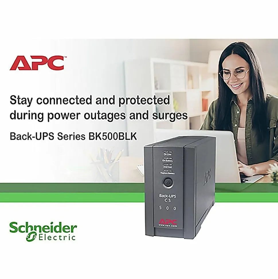 APC Back-UPS CS 500VA Tower UPS