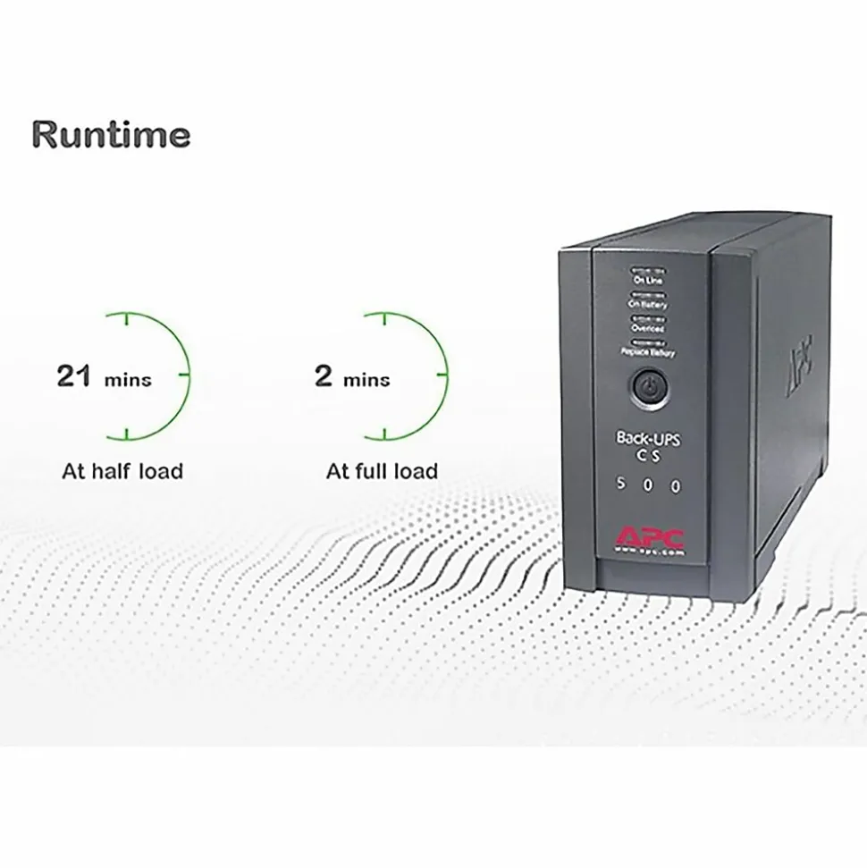 APC Back-UPS CS 500VA Tower UPS