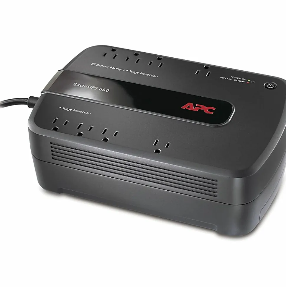 APC® Back-UPS® ES 650VA Battery Backup, Black
