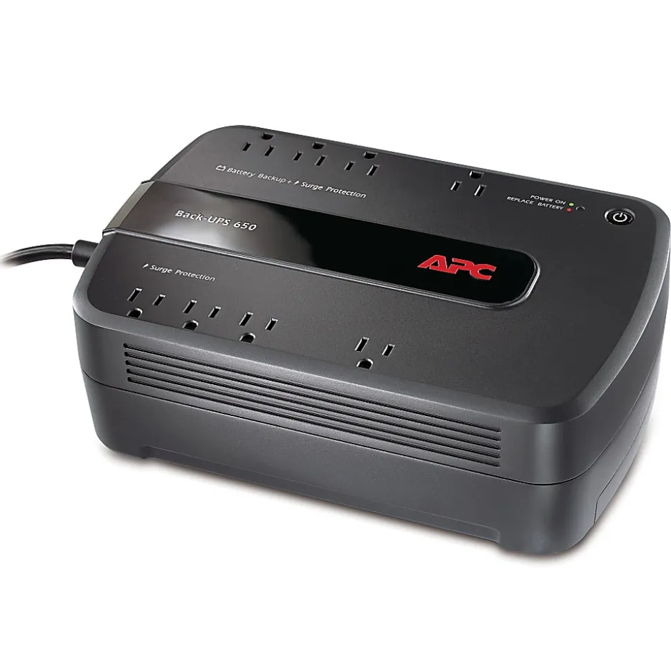 APC® Back-UPS® ES 650VA Battery Backup, Black