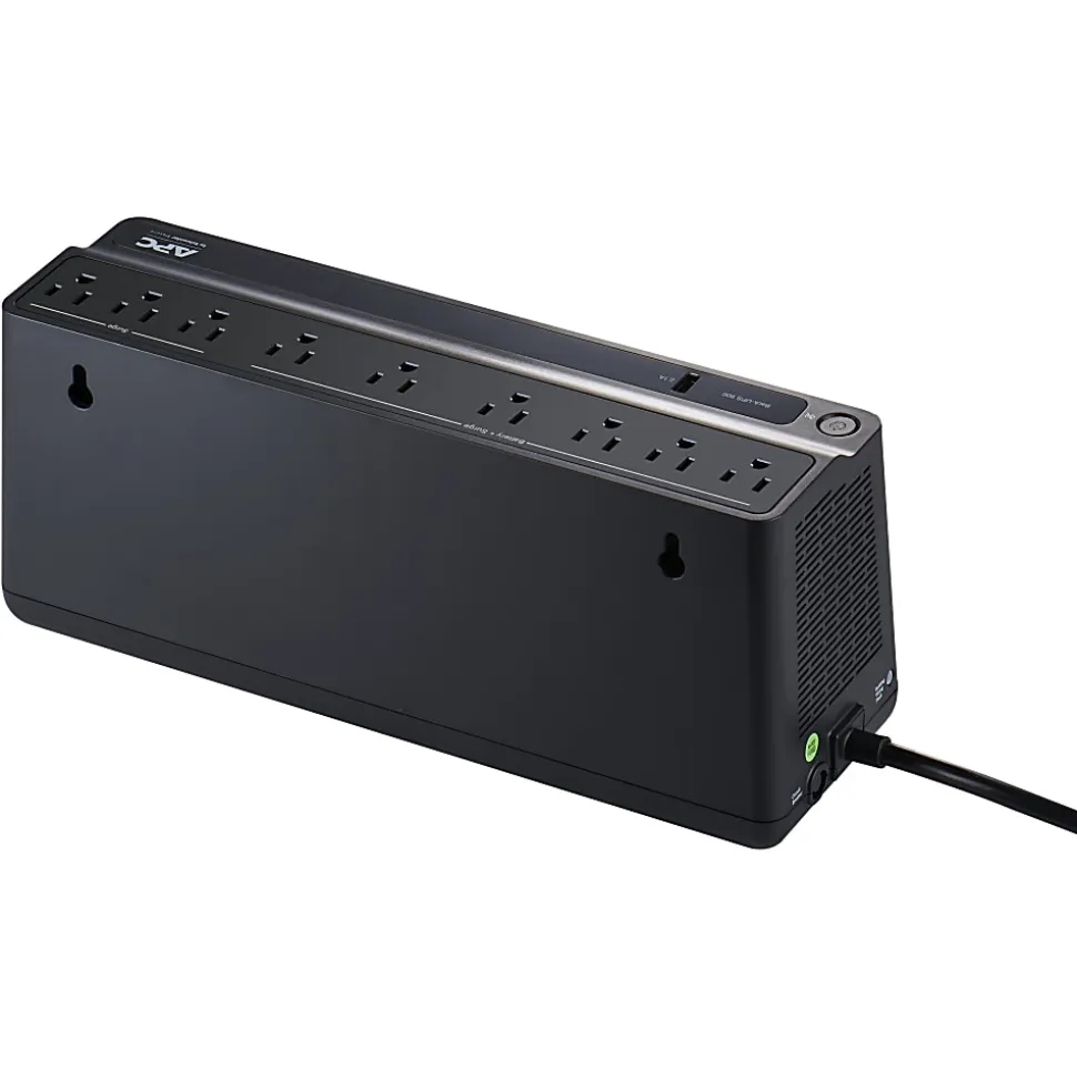 APC® Back-UPS 900 9-Outlet/1-USB Battery Backup And Surge Protector, BVN900M1, Black