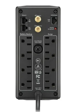 APC® Back-UPS® Pro BX Compact Tower Uninterruptible Power Supply, 8 Outlets, 1,000VA/600 Watts, BX1000M
