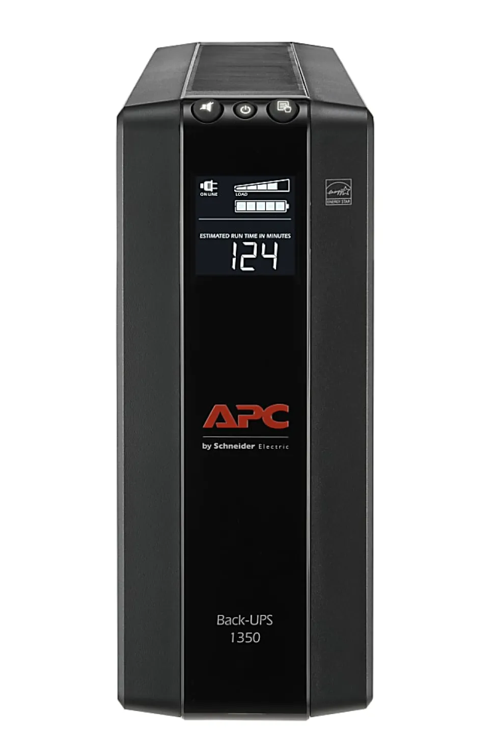 APC® Back-UPS® Pro BX Compact Tower Uninterruptible Power Supply, 10 Outlets, 1,350VA/810 Watts, BX1350M