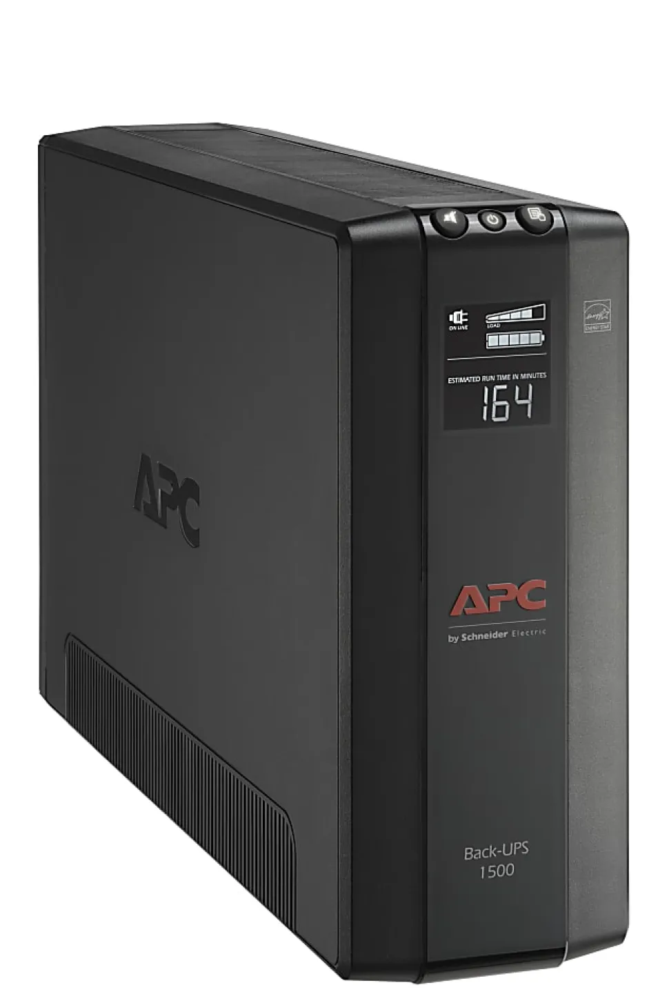 APC® Back-UPS® Pro BX Compact Tower Uninterruptible Power Supply, 10 Outlets, 1,500VA/900 Watts, BX1500M