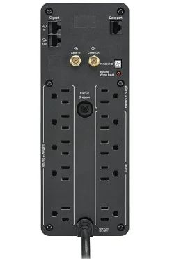 APC® Back-UPS Pro 10-Outlet Tower Uninterruptible Power Supply, 1,350VA/810 Watts, BN1350M2