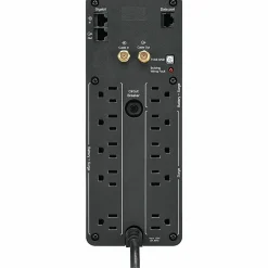 APC® Back-UPS Pro 10-Outlet/2-USB 1,500-Volt-Ampere Battery Back-Up And Surge Protector, Black, APNBR1500MS2