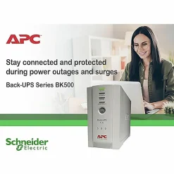 APC® Back-UPS, Small Office, 22-Minute Backup, 500VA/300 Watt