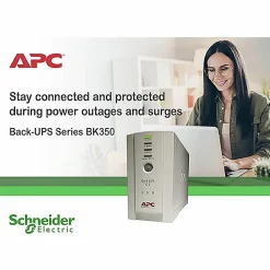 APC® Back-UPS, Small Office, 16-Minute Backup, 350VA/210 Watt