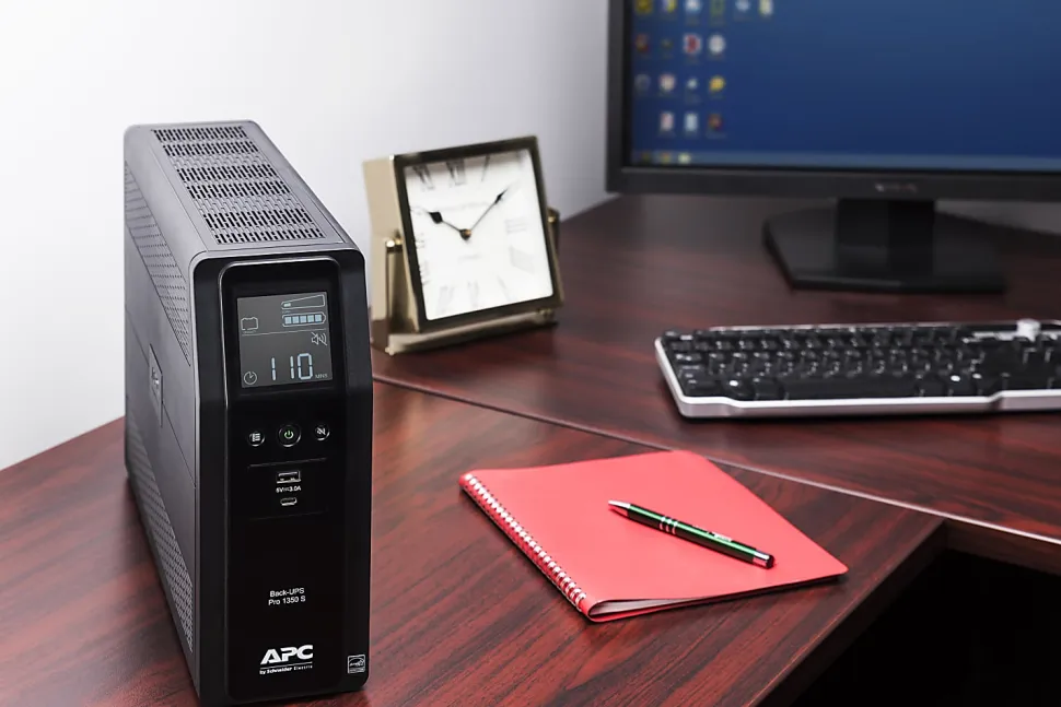 APC BR1350MS Back-UPS Pro 10-Outlet UPS, 1,350VA/810 Watts