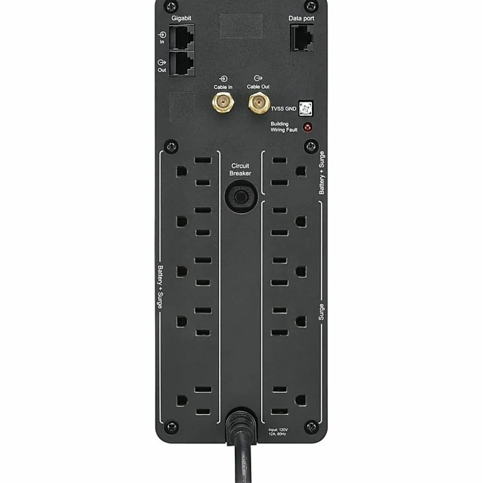 APC BR1350MS Back-UPS Pro 10-Outlet UPS, 1,350VA/810 Watts
