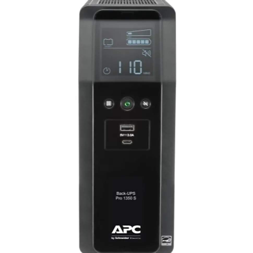 APC BR1350MS Back-UPS Pro 10-Outlet UPS, 1,350VA/810 Watts