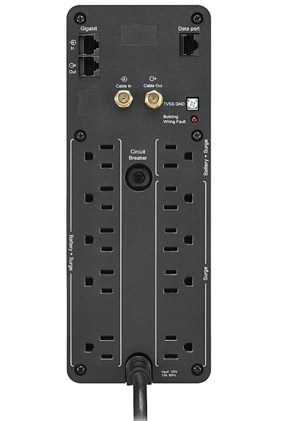 APC BR1350MS Back-UPS Pro 10-Outlet UPS, 1,350VA/810 Watts