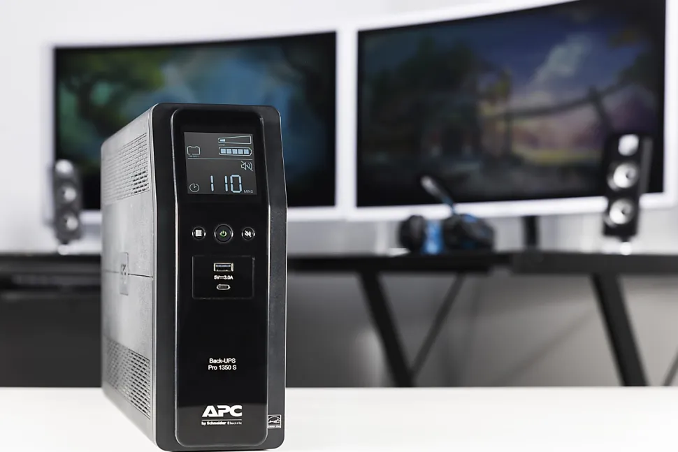 APC BR1350MS Back-UPS Pro 10-Outlet UPS, 1,350VA/810 Watts