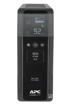 APC BR1000MS Back-UPS Pro 10-Outlet UPS, 1,000VA/600 Watts