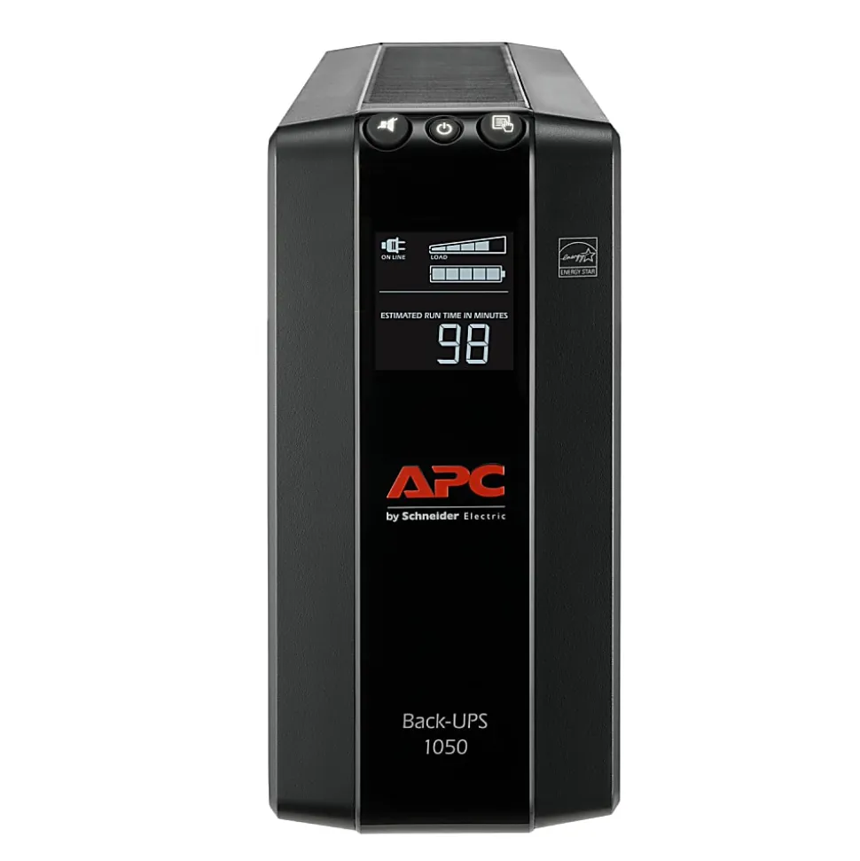 APC 8-Outlet Uninterruptible Power Supply, Black, BN1050M