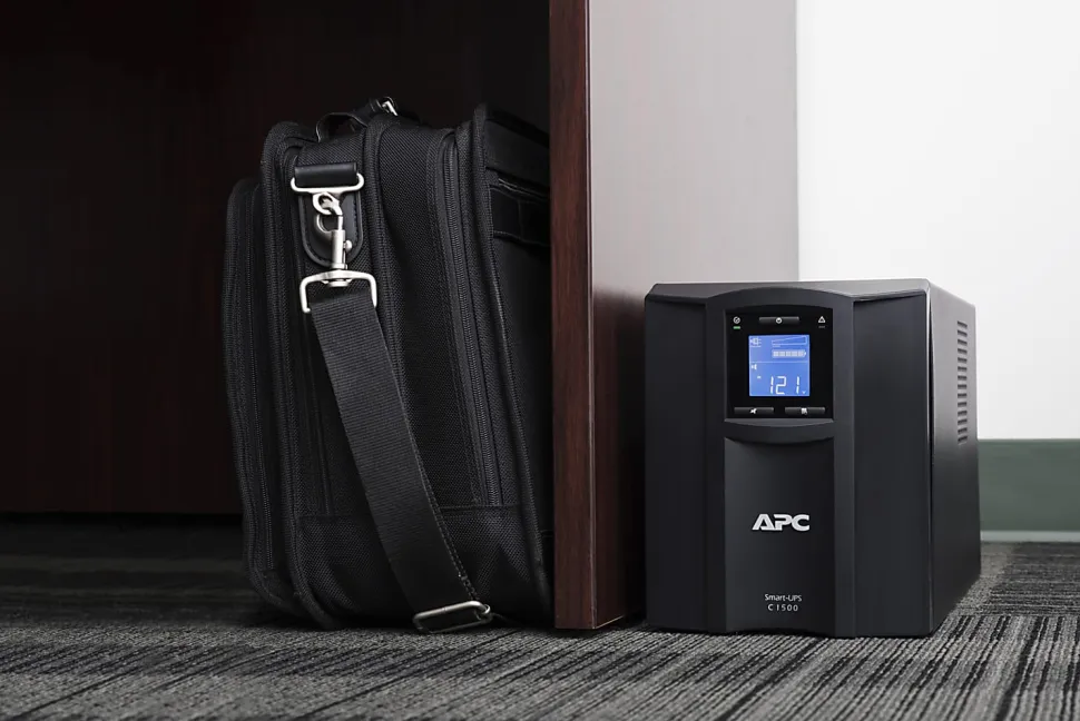 APC® Smart-UPS C 8-Outlet Tower With SmartConnect, 1,500VA/900 Watts, SMC1500C