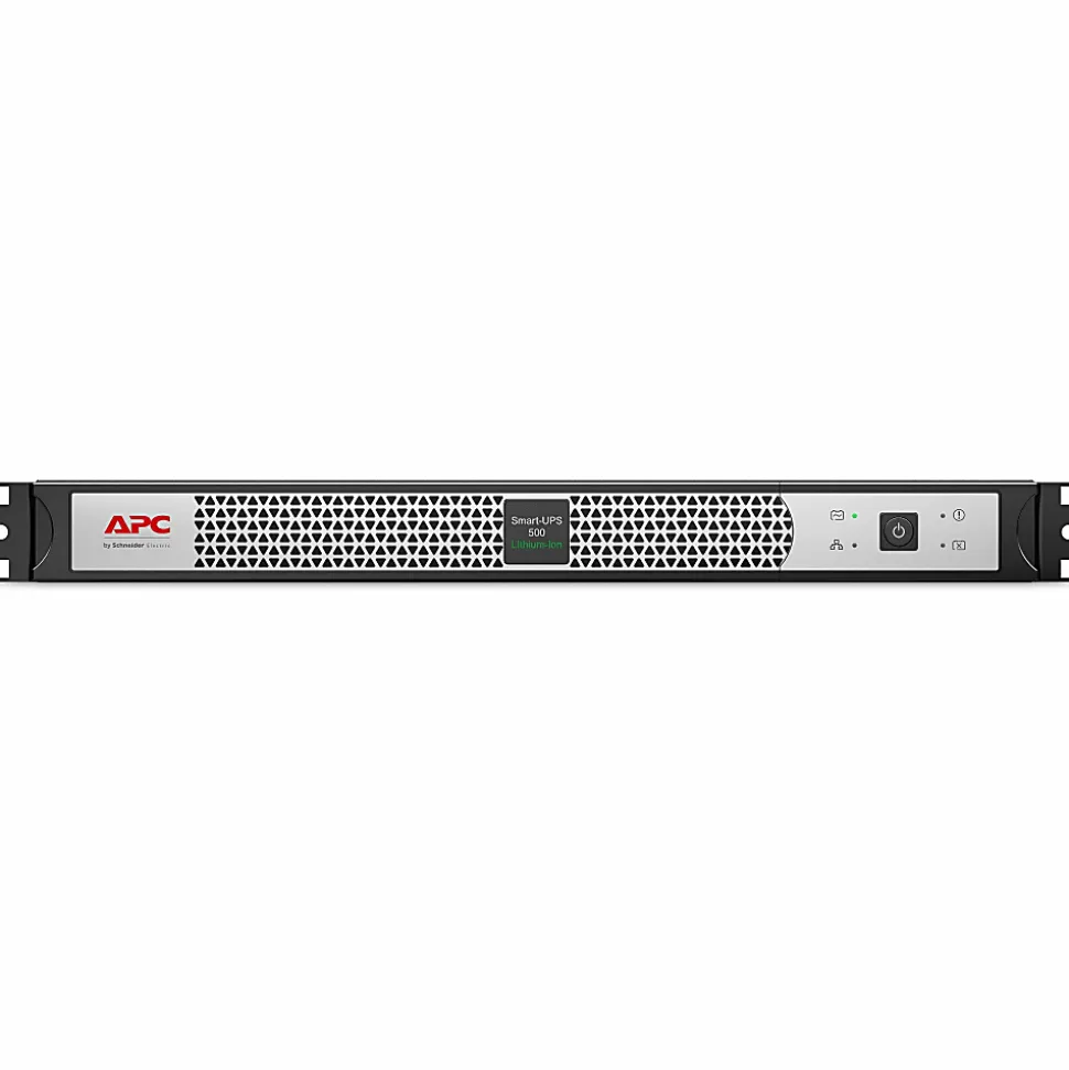 APC Smart-UPS, Line Interactive, 500VA, Lithium-ion, Rackmount 1U, 120V, 4x NEMA 5-15R outlets, SmartConnect Port, Short Depth - SCL500RM1UC