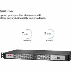 APC Smart-UPS, Line Interactive, 500VA, Lithium-ion, Rackmount 1U, 120V, 4x NEMA 5-15R outlets, SmartConnect Port, Short Depth - SCL500RM1UC