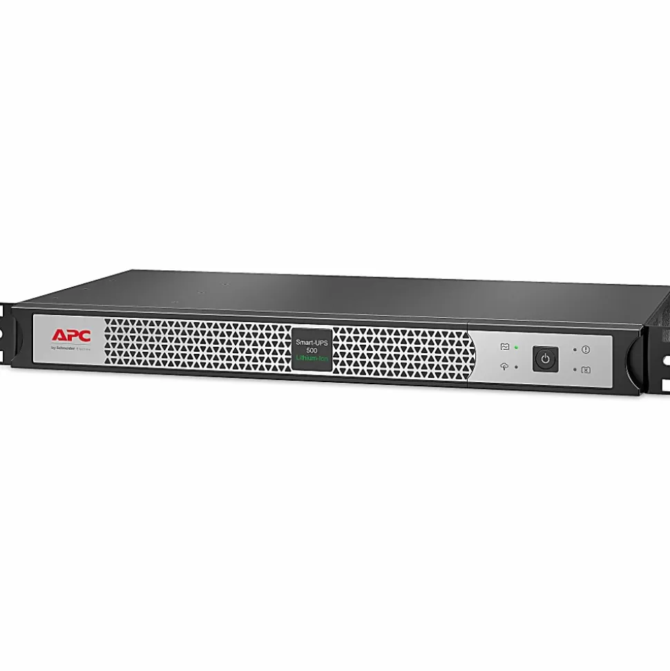APC Smart-UPS, Line Interactive, 500VA, Lithium-ion, Rackmount 1U, 120V, 4x NEMA 5-15R outlets, SmartConnect Port, Short Depth - SCL500RM1UC