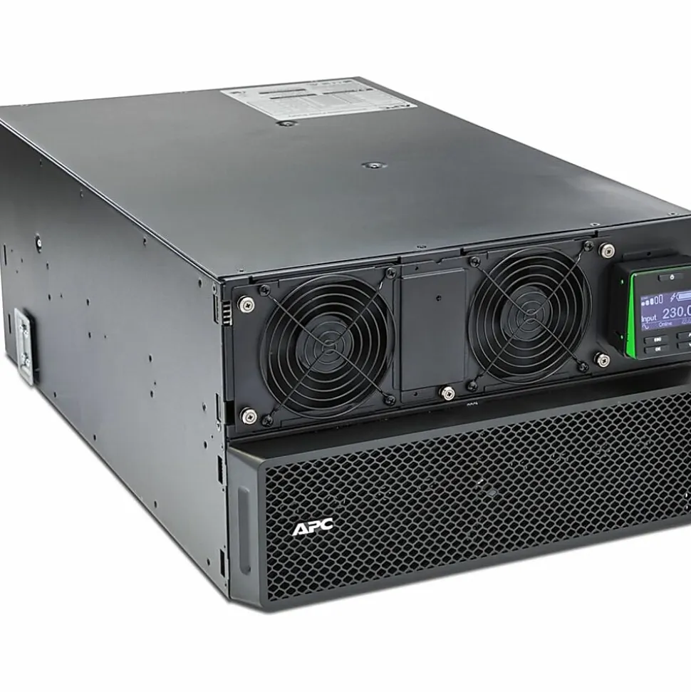 APC Smart-UPS On-Line, 10kVA/10kW, Rackmount 6U, 208V, 4x L6-20R+2x L6-30R NEMA outlets, Network Card+SmartSlot, Extended runtime, W/ rail kit