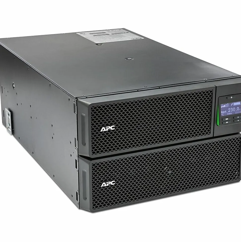 APC Smart-UPS On-Line, 10kVA/10kW, Rackmount 6U, 208V, 4x L6-20R+2x L6-30R NEMA outlets, Network Card+SmartSlot, Extended runtime, W/ rail kit