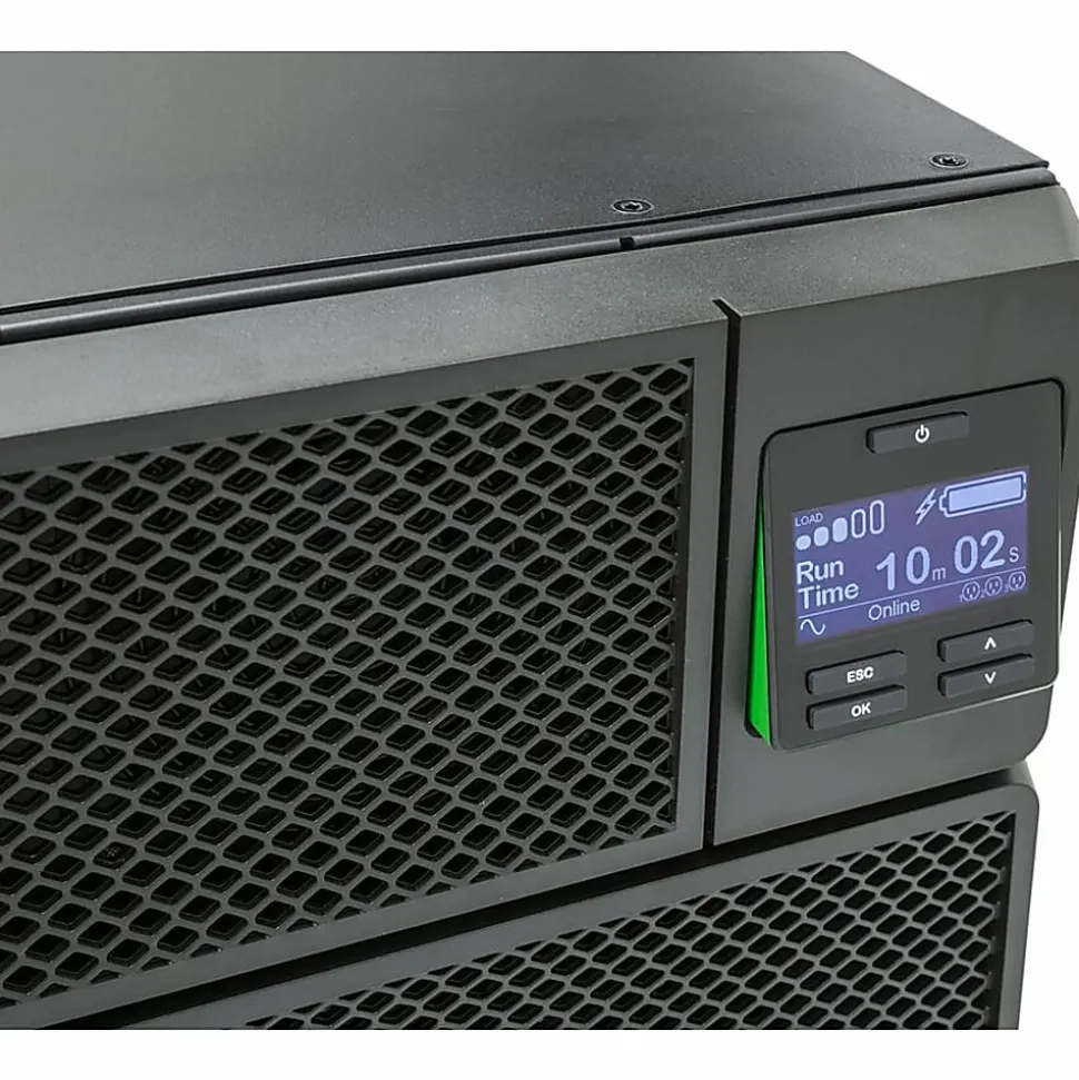 APC Smart-UPS On-Line, 10kVA/10kW, Rackmount 6U, 208V, 4x L6-20R+2x L6-30R NEMA outlets, Network Card+SmartSlot, Extended runtime, W/ rail kit
