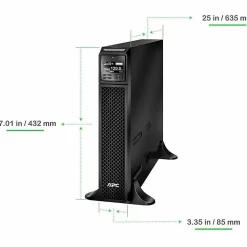 APC Smart-UPS On-Line, 3kVA, Tower, 120V, 8x 5-20R+1x L5-30R NEMA outlets, SmartSlot, Extended runtime, W/O rail kit - SRT3000XLA