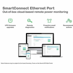 APC Smart-UPS On-Line, 2200VA, Rackmount 2U, 120V, 6x 5-20R+1x L5-20R NEMA outlets, SmartSlot, Extended runtime, W/ rail kit - SRT2200RMXLA