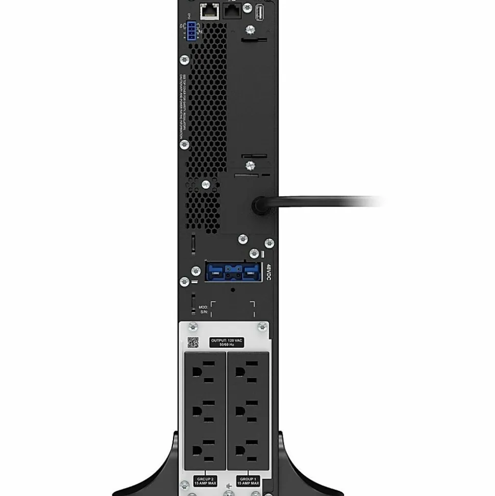 APC Smart-UPS On-Line, 1000VA, Tower, 120V, 6x 5-15R NEMA outlets, SmartSlot, Extended runtime, W/O rail kit - SRT1000XLA