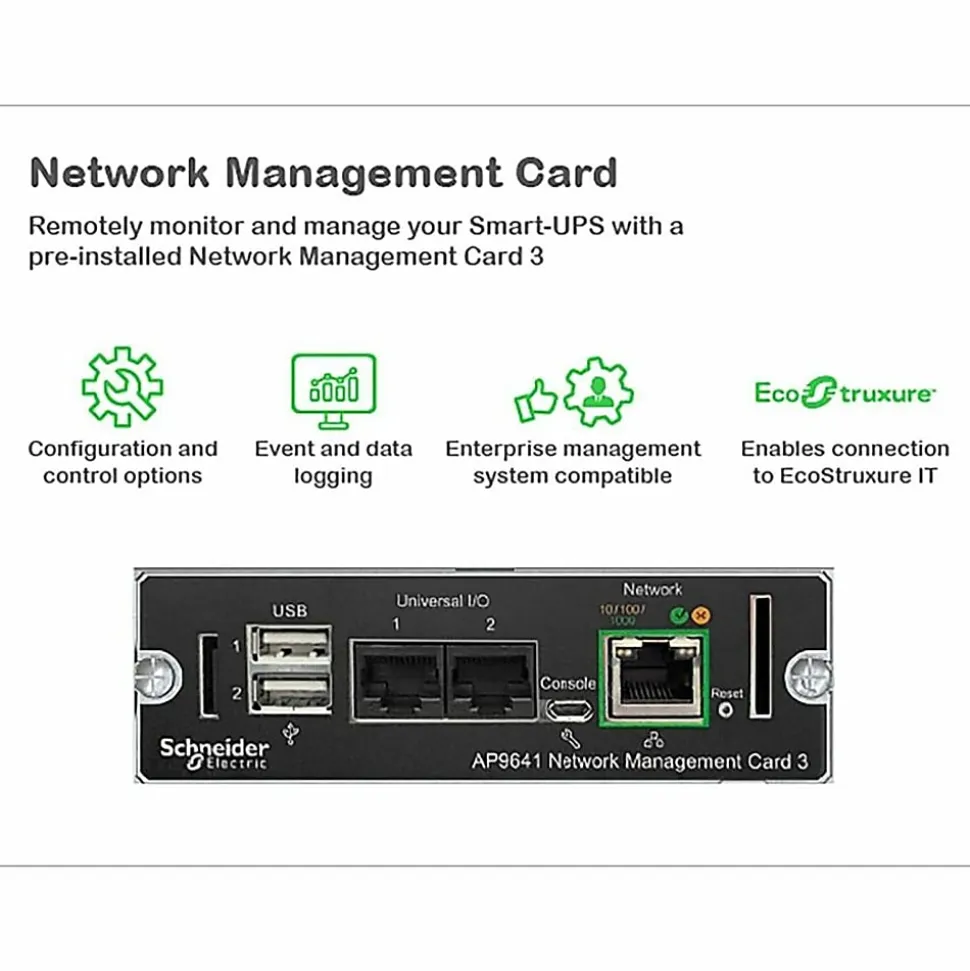 APC Smart-UPS On-Line, 1000VA, Tower, 120V, 6x 5-15R NEMA outlets, SmartSlot, Extended runtime, W/O rail kit - SRT1000XLA