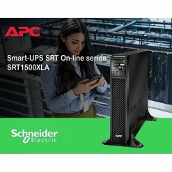 APC Smart-UPS On-Line, 1500VA, Tower, 120V, 6x 5-15R NEMA outlets, SmartSlot, Extended runtime, W/O rail kit - SRT1500XLA