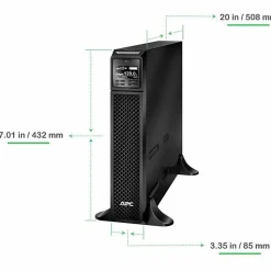 APC Smart-UPS On-Line, 1500VA, Tower, 120V, 6x 5-15R NEMA outlets, SmartSlot, Extended runtime, W/O rail kit - SRT1500XLA