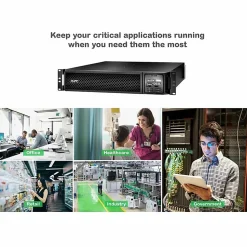 APC Smart-UPS On-Line, 1500VA, Tower, 120V, 6x 5-15R NEMA outlets, SmartSlot, Extended runtime, W/O rail kit - SRT1500XLA