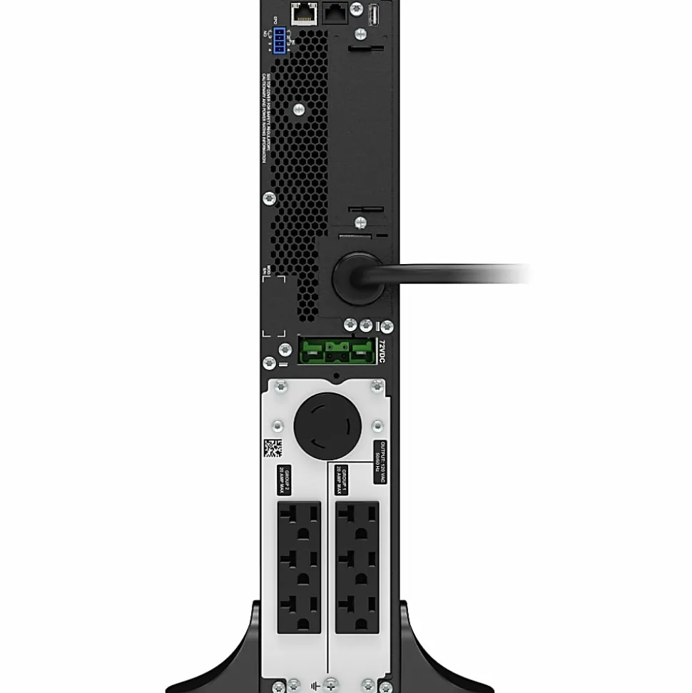 APC Smart-UPS On-Line, 2200VA, Tower, 120V, 6x 5-20R+1x L5-20R NEMA outlets, SmartSlot, Extended runtime, W/O rail kit - SRT2200XLA
