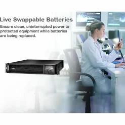 APC Smart-UPS On-Line, 2200VA, Tower, 120V, 6x 5-20R+1x L5-20R NEMA outlets, SmartSlot, Extended runtime, W/O rail kit - SRT2200XLA
