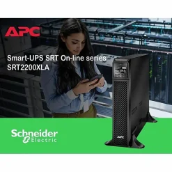 APC Smart-UPS On-Line, 2200VA, Tower, 120V, 6x 5-20R+1x L5-20R NEMA outlets, SmartSlot, Extended runtime, W/O rail kit - SRT2200XLA