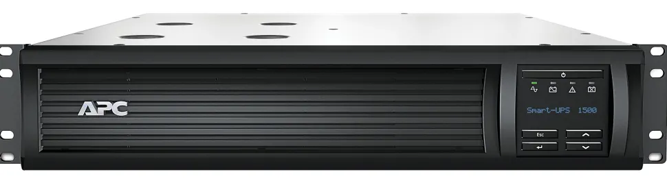 APC® Smart-UPS 6-Outlet Rack-Mount Uninterruptible Power Supply, 1,440VA/1,000 Watts, SMT1500RM2UC