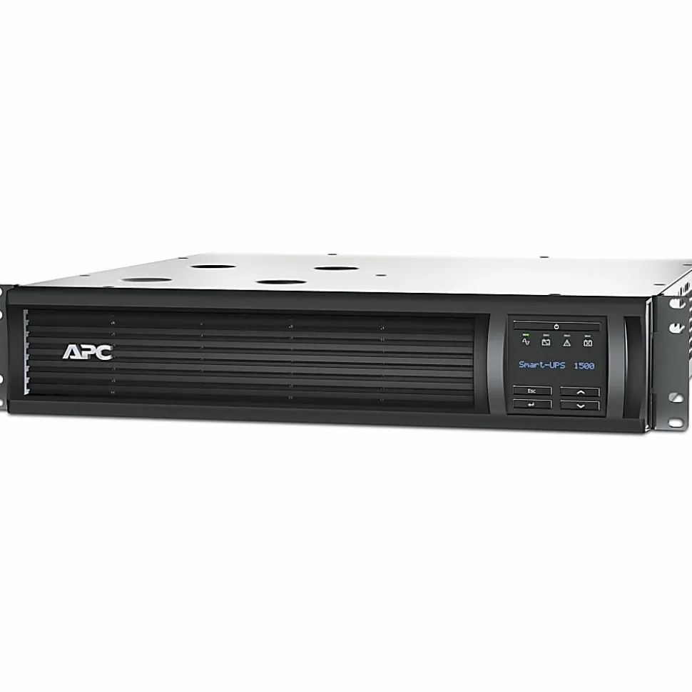 APC® Smart-UPS 6-Outlet Rack-Mount Uninterruptible Power Supply, 1,440VA/1,000 Watts, SMT1500RM2UC