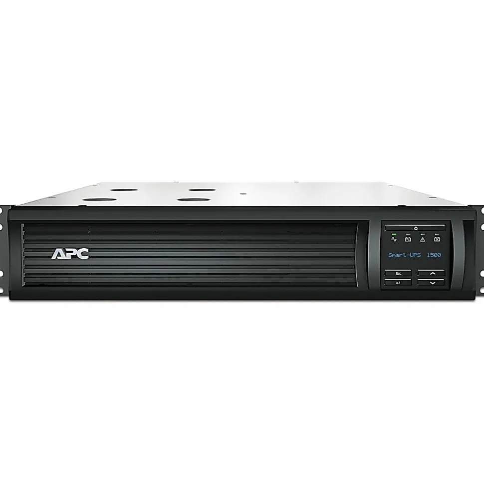 APC® Smart-UPS 6-Outlet Rack-Mount Uninterruptible Power Supply, 1,440VA/1,000 Watts, SMT1500RM2UC