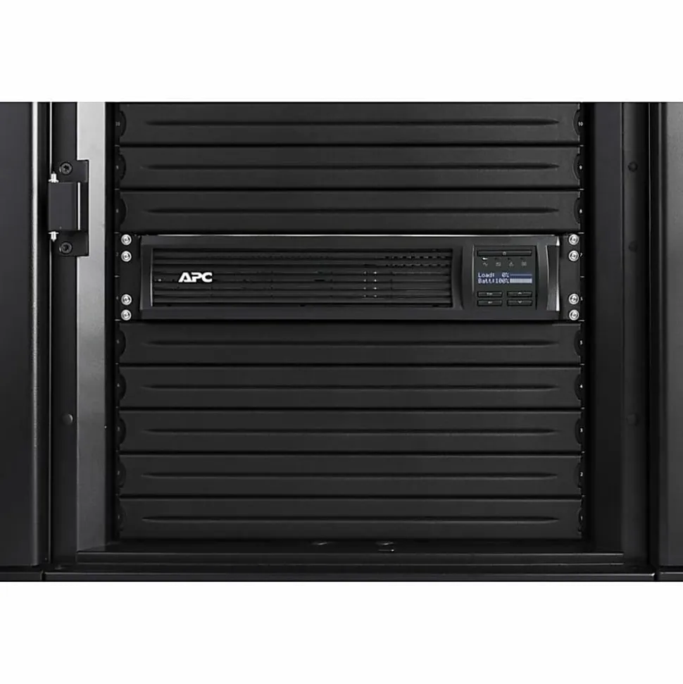 APC® Smart-UPS 6-Outlet Rack-Mount Uninterruptible Power Supply, 1,440VA/1,000 Watts, SMT1500RM2UC