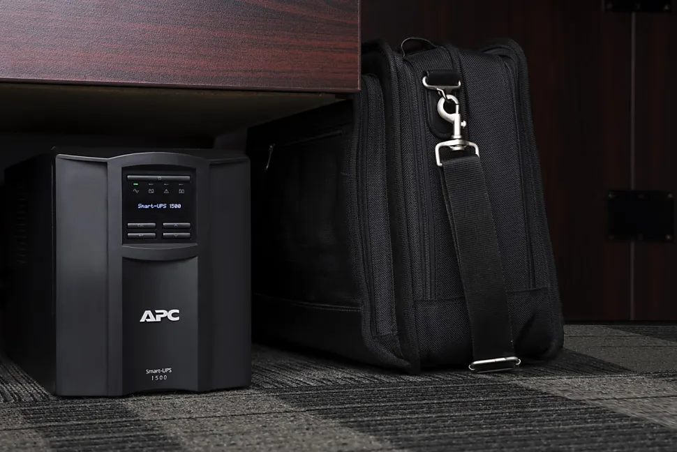 APC® Smart-UPS 8-Outlet Stand-Alone Tower Uninterruptible Power Supply, 1,440VA/1,000 Watts, SMT1500C